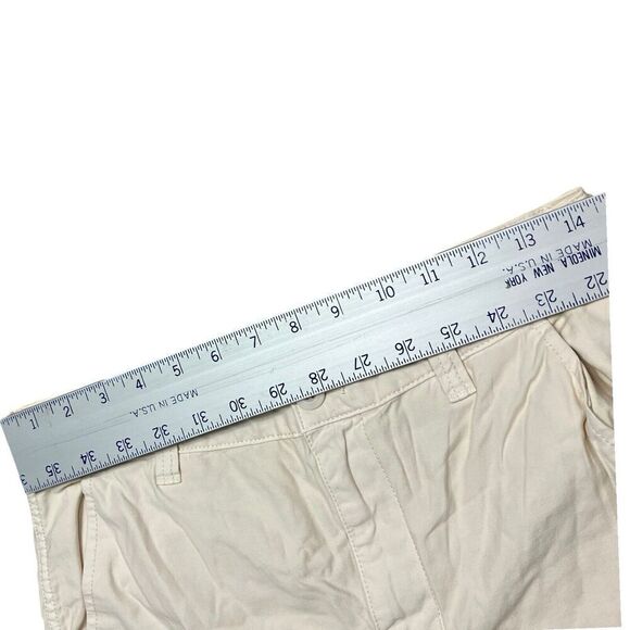 Madewell Pants Womens 26 Cream Cargo Garment Dyed Low Slung Straight High Waist - Picture 6 of 13